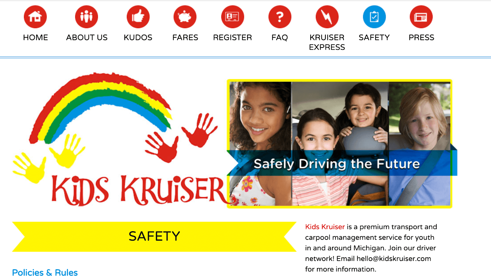 Uber  para niños: Kids Kruiser