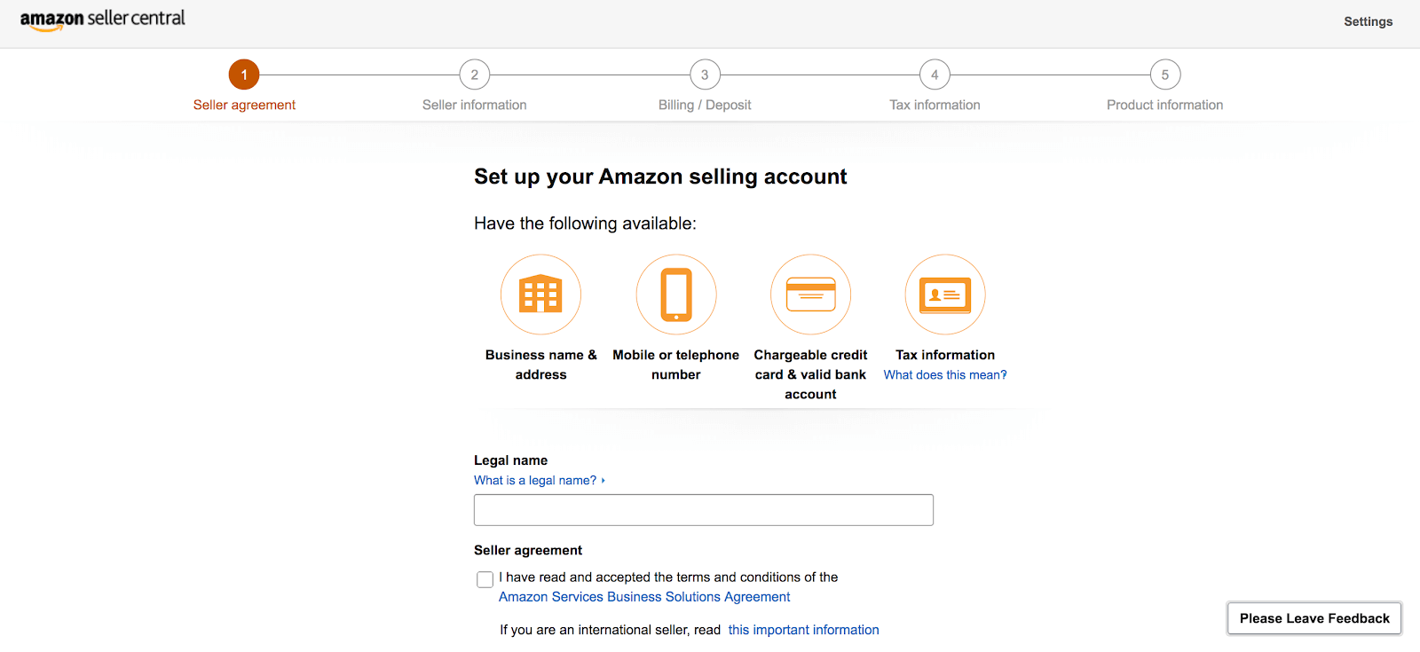 Venta de libros en Amazon: la página web para configurar su cuenta de venta de Amazon