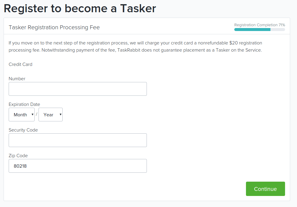 convertirse en taskrabbit tasker