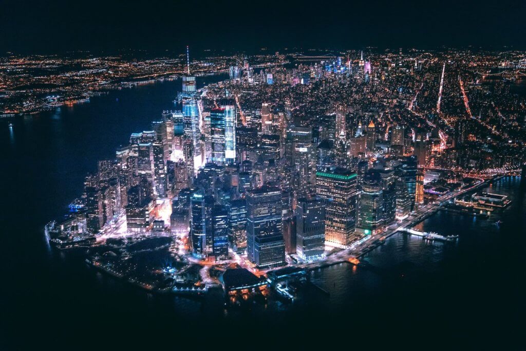 Manhattan de noche.