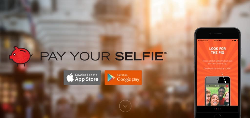 paga tu aplicación selfie