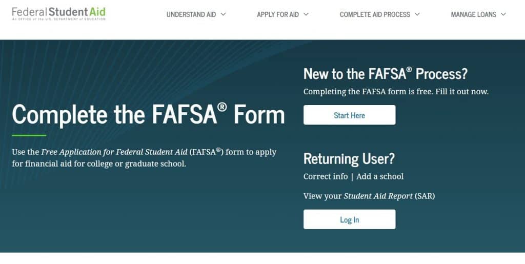 solicitud gratuita de ayuda federal para estudiantes, fafsa, para que le paguen por ir a la escuela