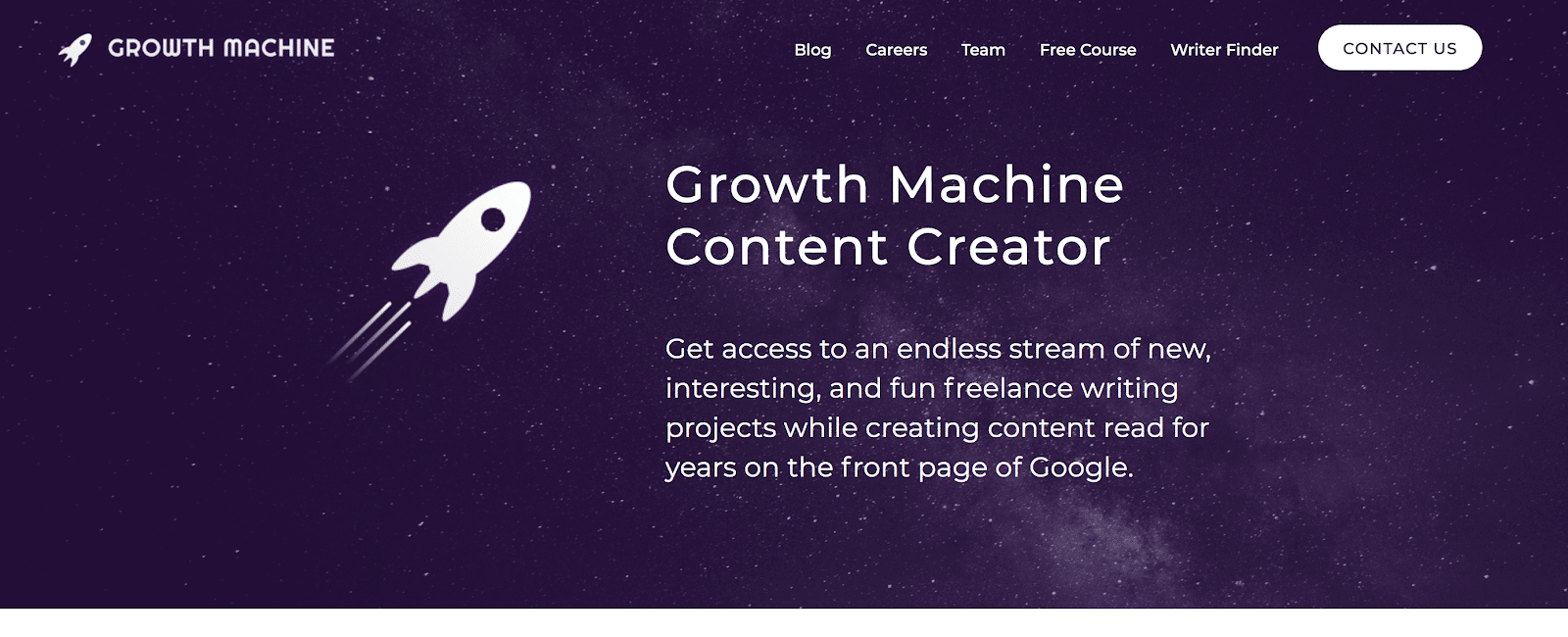 Listado de posiciones de creador de contenido de Growth Machine