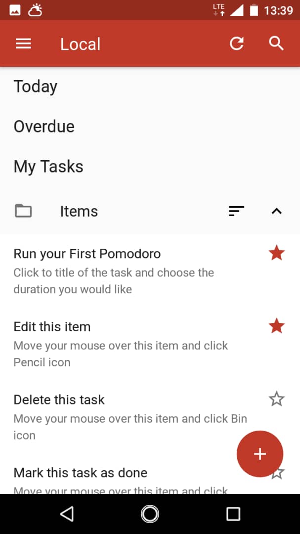 Aplicaciones de productividad para Android Pomodone 4