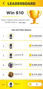 Tabla de clasificación de Lucky Day