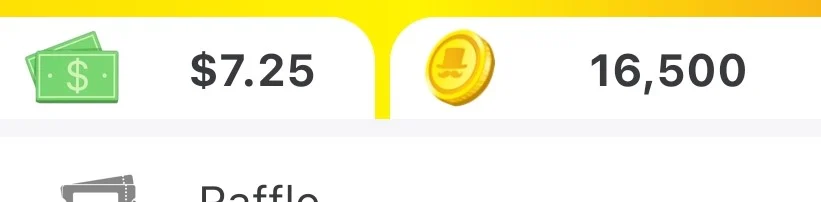Saldo de efectivo en Lucky Day