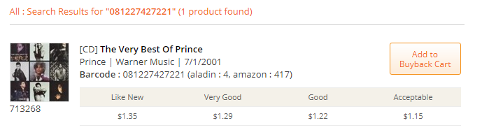 BookMonster Sell CDs