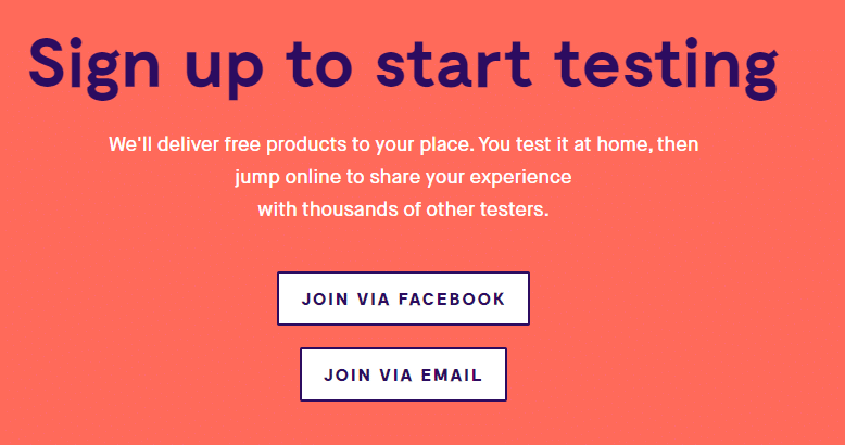 Proceso de registro en Home Tester Club